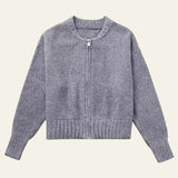 Velira Womens Knitwear Pilka / S Ciuricho užtrauktukas megztinis