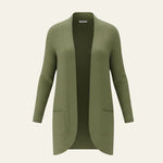 Velira Womens Knitwear Sonoma Ribbled Kišeninis Kardiganas