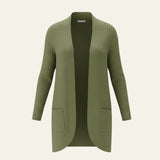 Velira Womens Knitwear Sonoma Ribbled Kišeninis Kardiganas