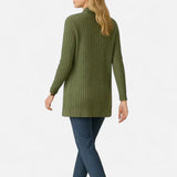 Velira Womens Knitwear Sonoma Ribbled Kišeninis Kardiganas