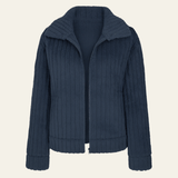 Velira Womens Knitwear Tamsiai mėlyna / S Vienos Plush Cardigan