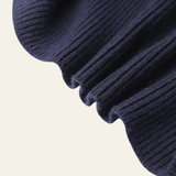 Velira Womens Knitwear Tamsiai mėlyna / Vienas dydis Marenya moterų megztinis su džinsiniu apvadu