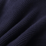 Velira Womens Knitwear Tamsiai mėlyna / Vienas dydis Marenya moterų megztinis su džinsiniu apvadu