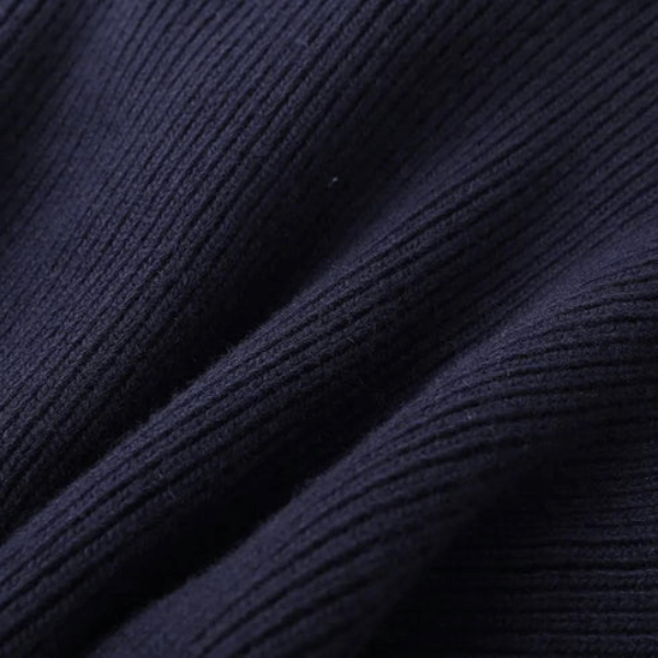 Velira Womens Knitwear Tamsiai mėlyna / Vienas dydis Marenya moterų megztinis su džinsiniu apvadu