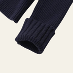 Velira Womens Knitwear Tamsiai mėlyna / Vienas dydis Marenya moterų megztinis su džinsiniu apvadu