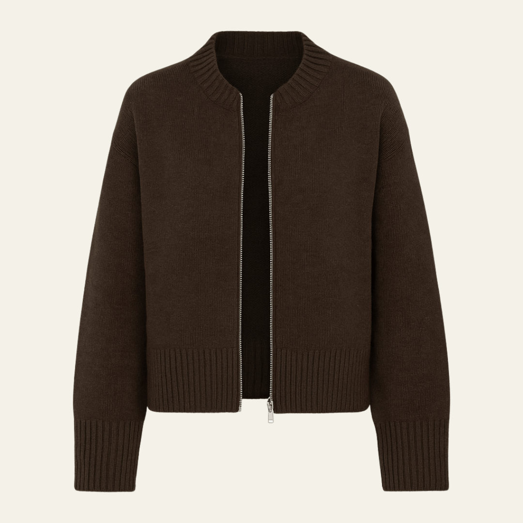 Velira Womens Knitwear Verona megztinis su užtrauktuku