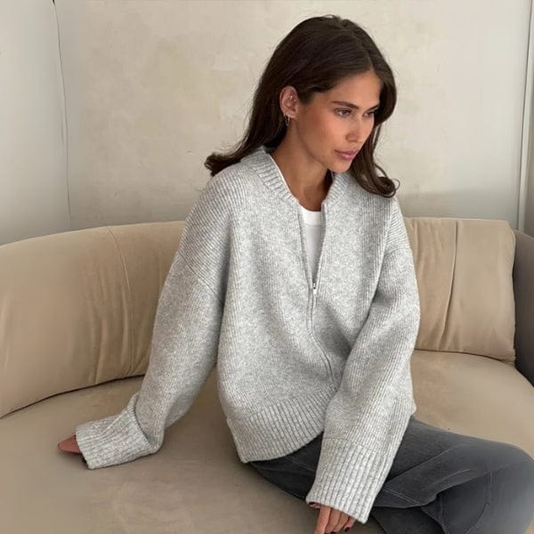 Velira Womens Knitwear Verona megztinis su užtrauktuku