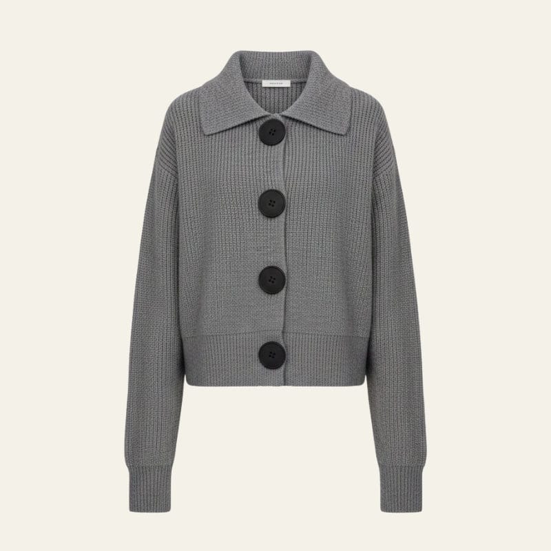 Velira Womens Knitwear Verona Per didelės mygtukų megztinis kardiganas