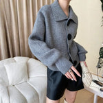 Velira Womens Knitwear Verona Per didelės mygtukų megztinis kardiganas
