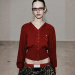 Velira Womens Knitwear Veronos vilnos mygtukų kardiganas