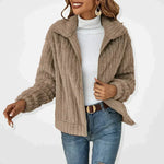 Velira Womens Knitwear Vienos Plush Cardigan