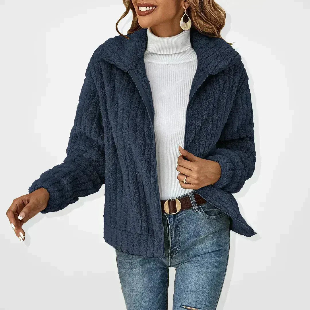 Velira Womens Knitwear Vienos Plush Cardigan