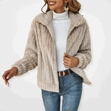 Velira Womens Knitwear Vienos Plush Cardigan