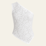 Velira Womens Tops Balta / S Gražus vieno peties nėrinių topas