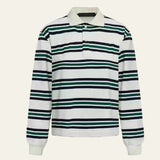 Velira Womens Tops Balta / S Oksfordo Dryžuotas Regbio Polo