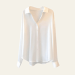 Velira Womens Tops Balta / S Valensijos Šilkinė Bluzonė