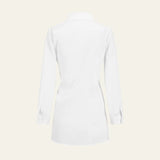 Velira Womens Tops Capri juosmeniu rišamas ilgas marškiniai