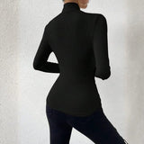 Velira Womens Tops Capri Wrap-Neck Ruched Long Sleeve Top