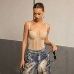 Velira Womens Tops Elise kontūrinis bodis