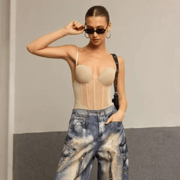 Velira Womens Tops Elise kontūrinis bodis