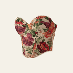 Velira Womens Tops Fiore Vintage Gėlių Korsetas