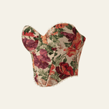 Velira Womens Tops Fiore Vintage Gėlių Korsetas