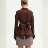 Velira Womens Tops Florencijos Apvyniojimo Marškiniai