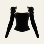Velira Womens Tops Juoda / XS Odette korseto viršus