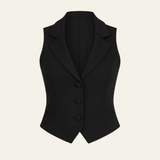 Velira Womens Tops Juoda / XS Vienos Tailored Liemenė