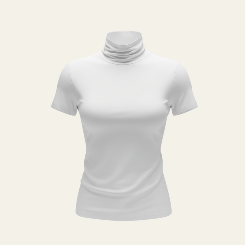 Velira Womens Tops Kyoto minkštas tamprus polo tipo marškinėliai