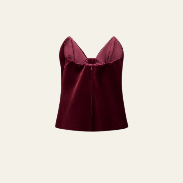 Velira Womens Tops Luzernas Aksominis Lankas