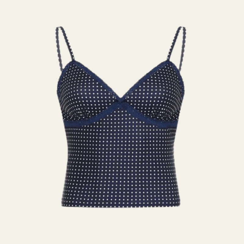 Velira Womens Tops Mėlyna / S Marseilio Crop Topas