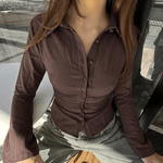 Velira Womens Tops Mirelle Juostuotas Prigludęs Marškinis