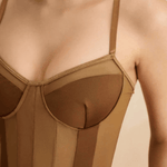 Velira Womens Tops Noelle Permatomas Panelinis Bodis