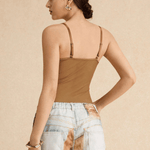 Velira Womens Tops Noelle Permatomas Panelinis Bodis