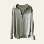 Velira Womens Tops Pilka / S Valensijos Šilkinė Bluzonė