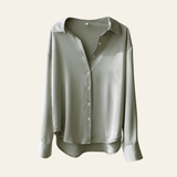 Velira Womens Tops Pilka / S Valensijos Šilkinė Bluzonė