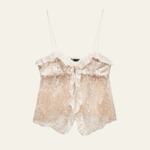 Velira Womens Tops Rožinė / S Amalfi Pusiau Blizgi Camisole