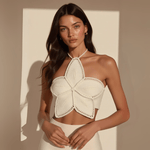 Velira Womens Tops Sofijos Balta Viršutinė