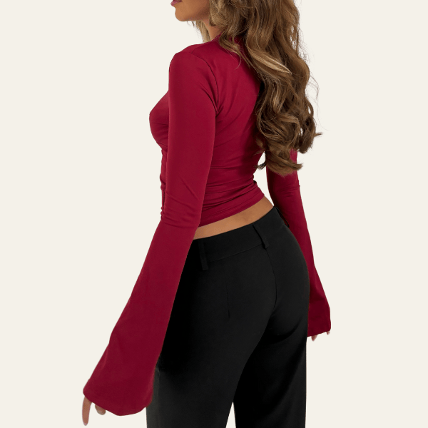 Velira Womens Tops Veronos nėrinių trumpas viršus