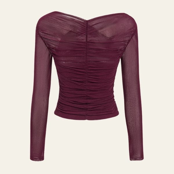 Velira Womens Tops Veronos tinklinis apklotinis viršus