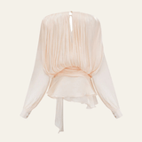 Velira Womens Tops Vienos Šilko Šifono Bluzė