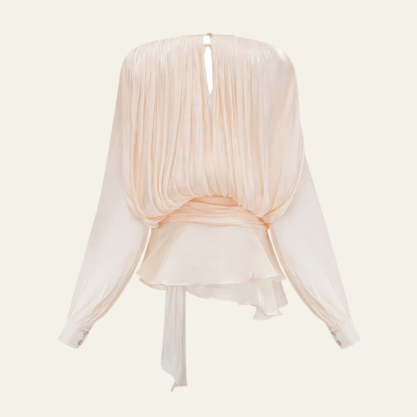 Velira Womens Tops Vienos Šilko Šifono Bluzė
