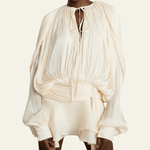Velira Womens Tops Vienos Šilko Šifono Bluzė
