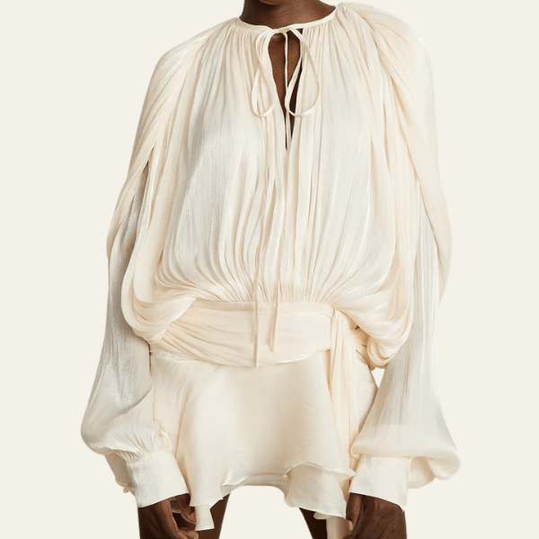 Velira Womens Tops Vienos Šilko Šifono Bluzė