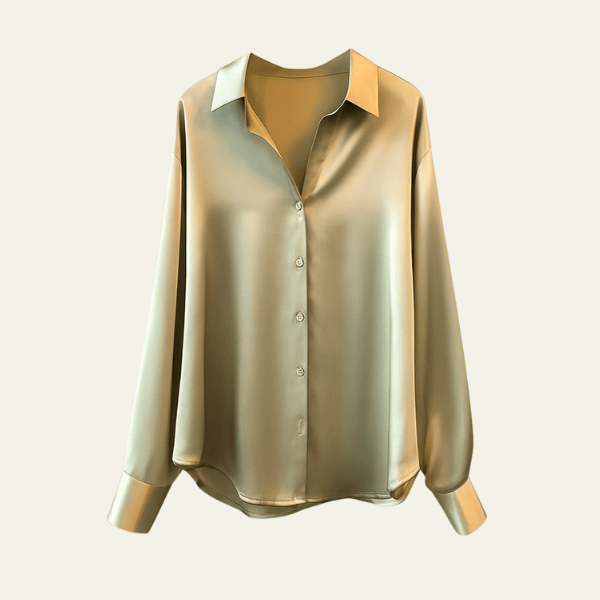 Velira Womens Tops Žalia / S Valensijos Šilkinė Bluzonė
