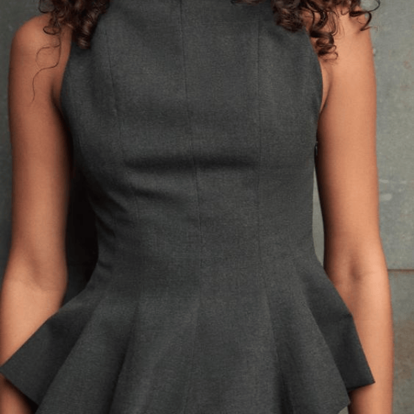 Velira Womens Tops Ženevos Peplum Topas