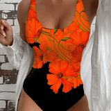 Velira XS Elena™ | Elegantiškas vieno gabalo maudymosi kostiumėlis su gėlių raštu