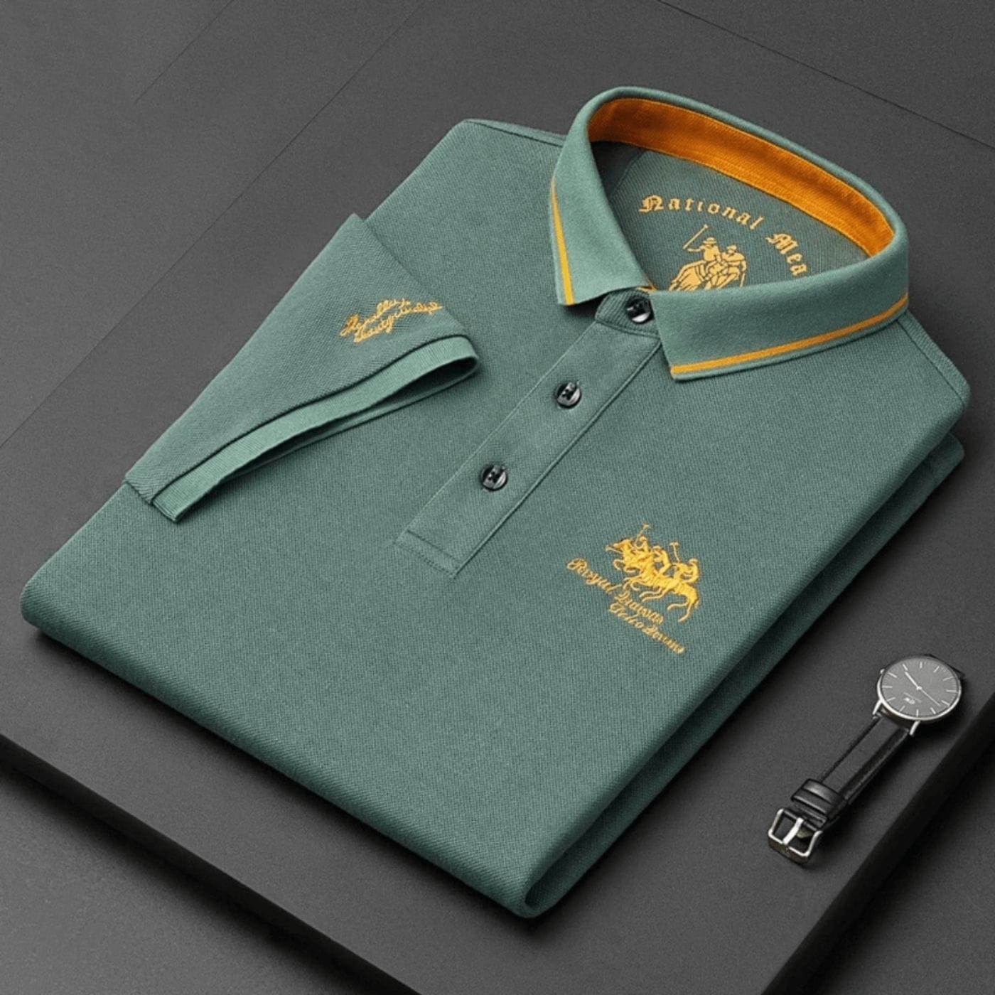 Velira Žalia / M Jean™ | Prabangi polo marškiniai