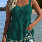 Velira Žalia / XS Rocío™ | Juostuotas tankinis su dviem dalimis